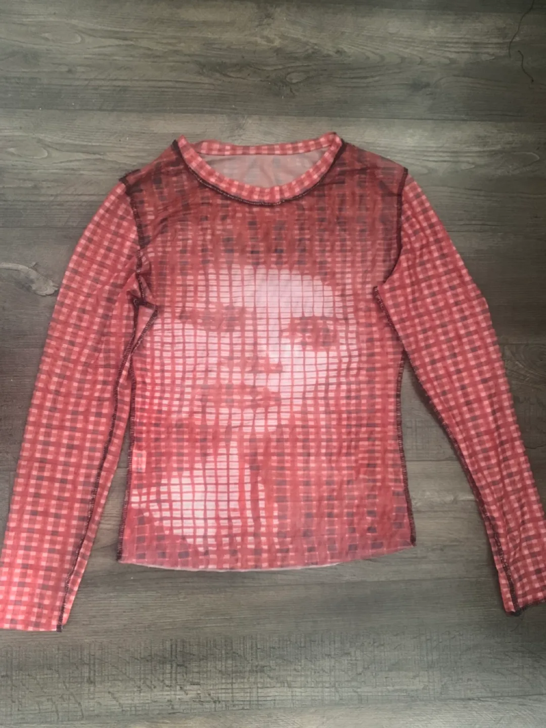 Patterned Long Sleeve Top - Mesh thumbnail