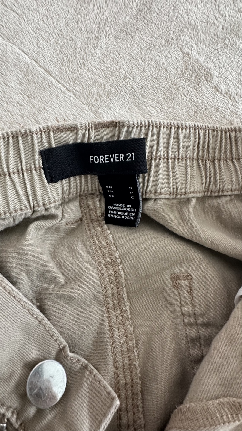 Forever 21 Beige Cargo Pants - Size S - photo 2