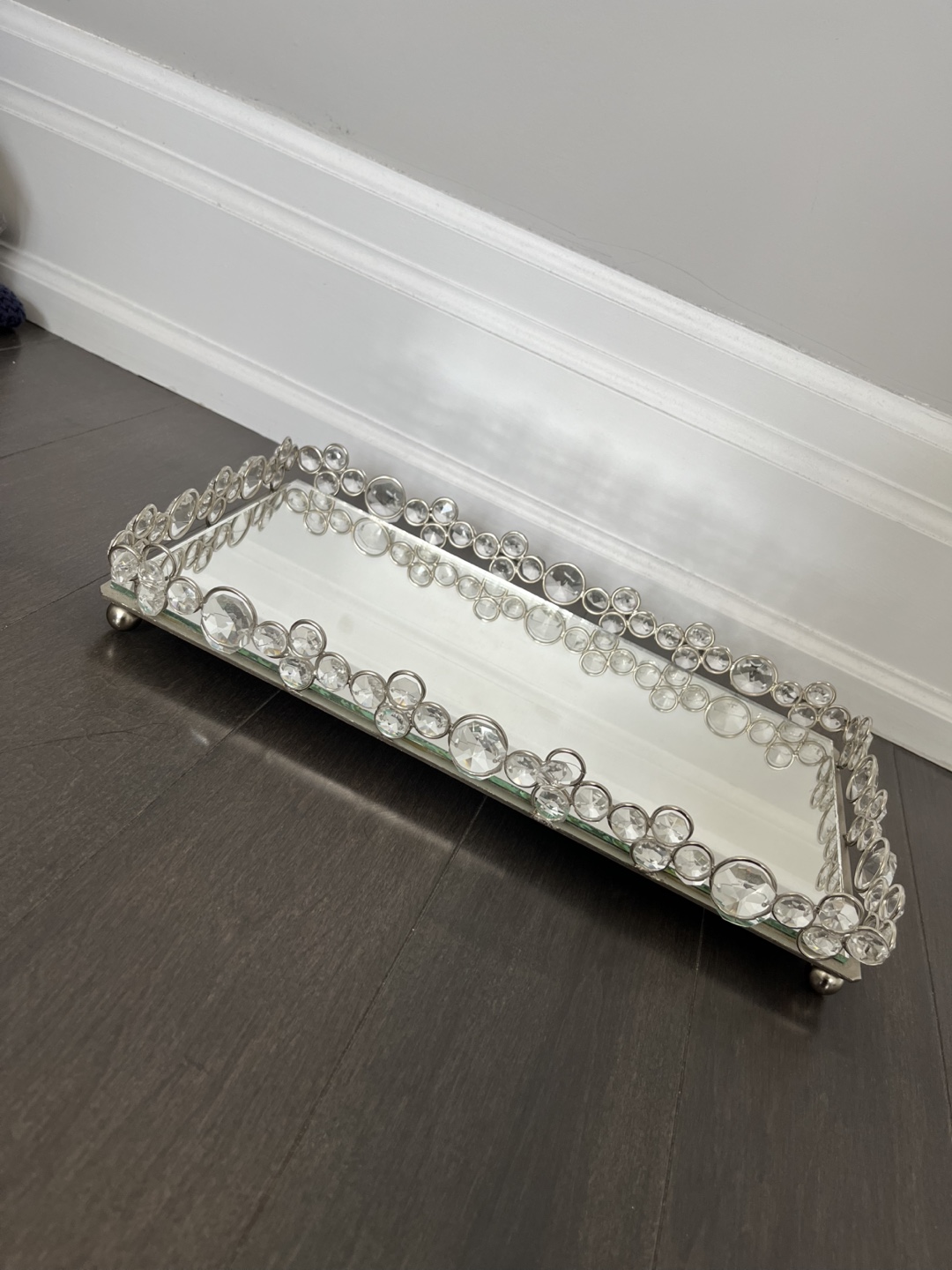 Silver Mirrored Tray
