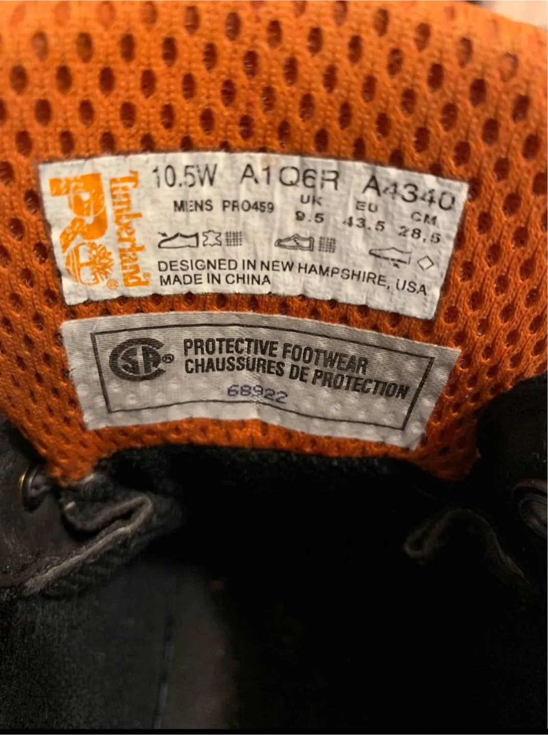 Timberland PRO A1Q6R Work Boots - Size 10.5 image indicator(5)