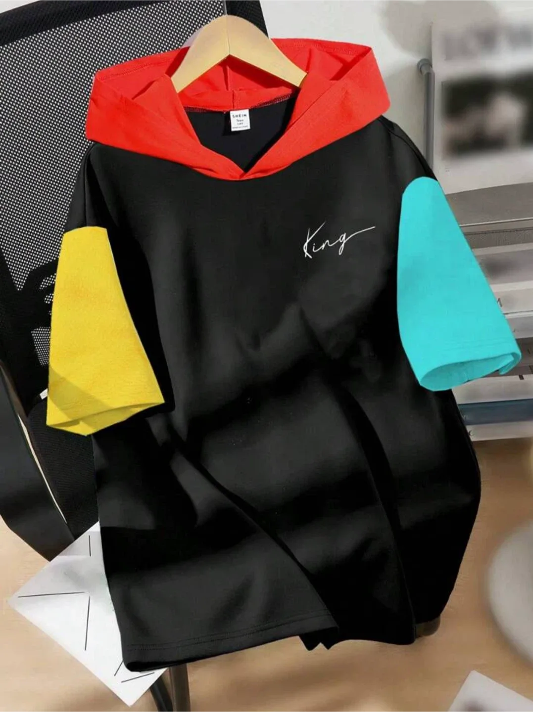 Teen Boy’s Casual Sport Hooded T-Shirt! image indicator(4)