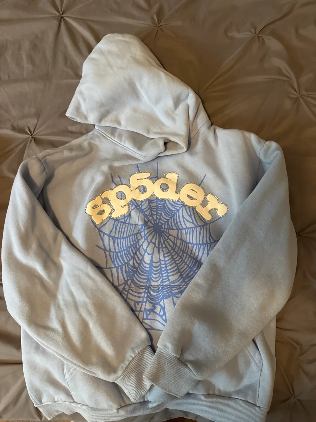 Sp5der Blue Medium Hoodie thumbnail