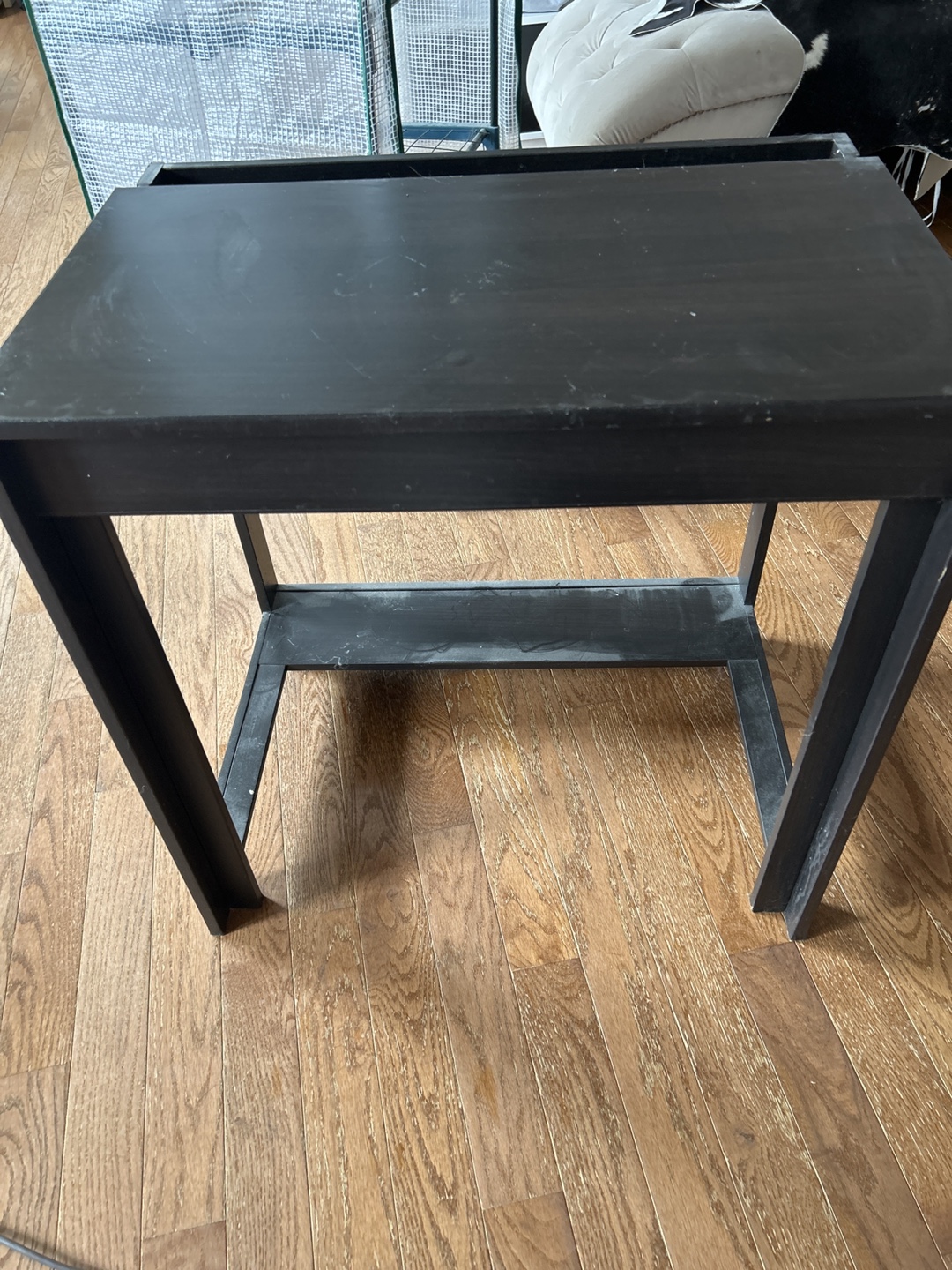 Black Wooden Side Table - photo 2