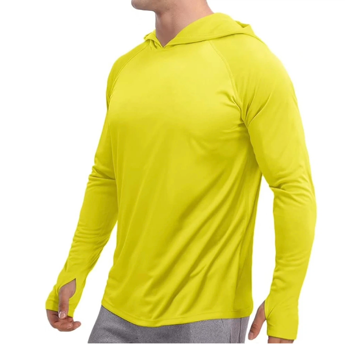LACSINMO UPF 50 Hood Long Sleeve Quick Dry Sun Shirt Sz XL