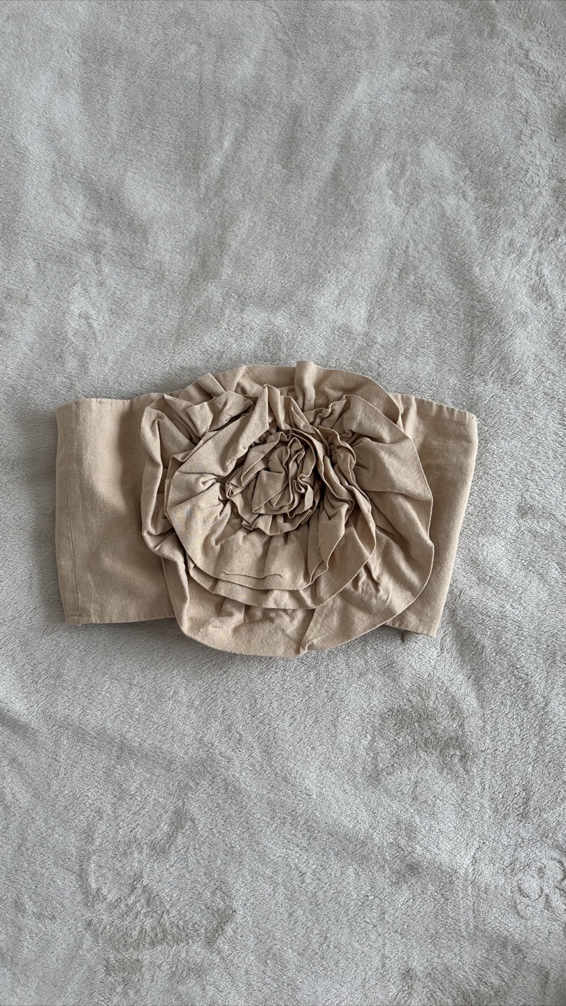 Zara Beige Floral Top - Size XS