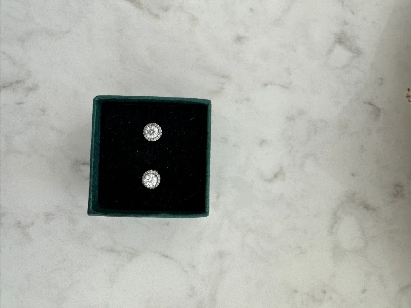 Moissanite Earrings 5.0mm 0.50ct D image indicator(2)