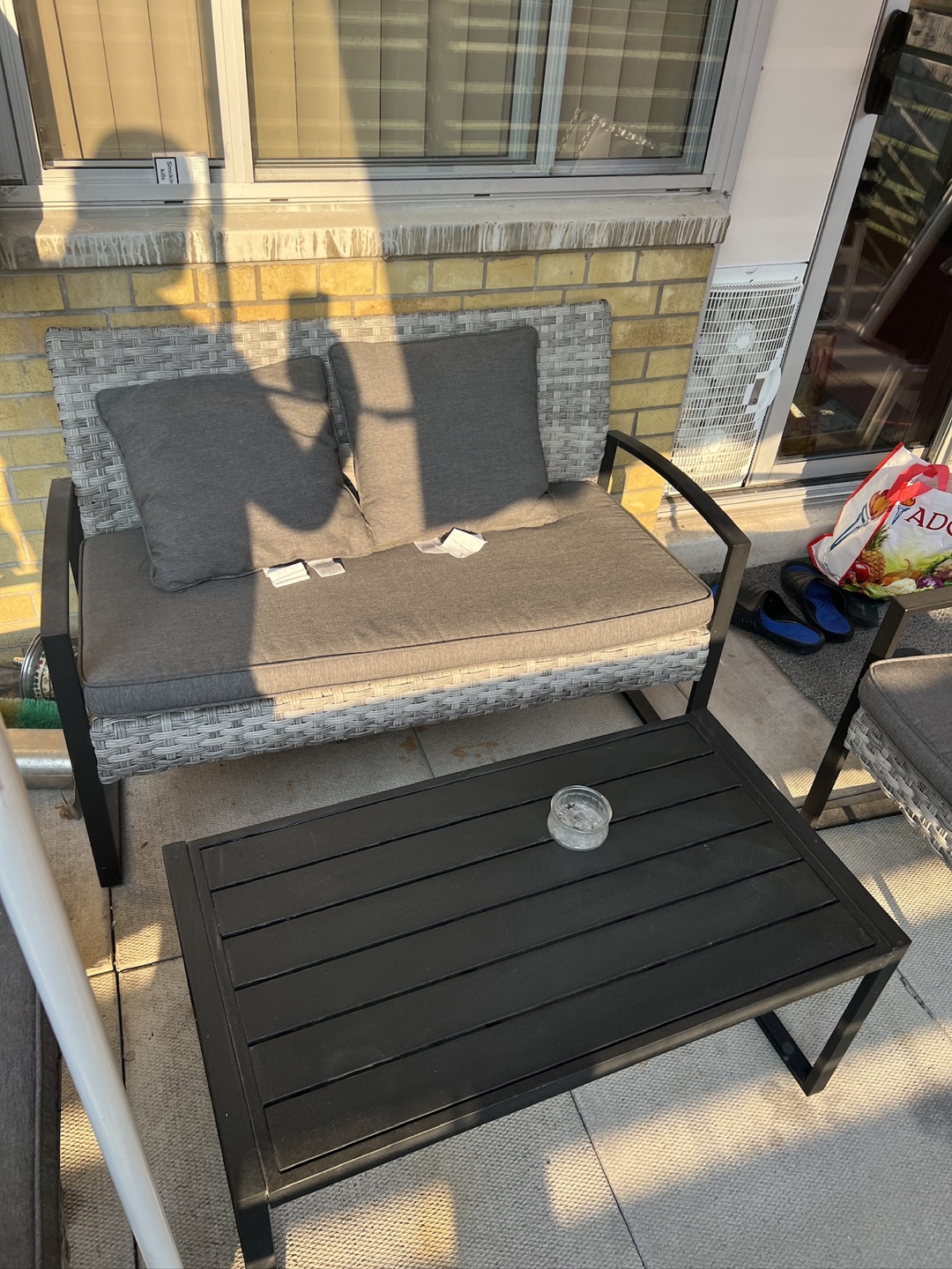 Outdoor Patio Set - Loveseat, Two Chairs & Table - photo 2