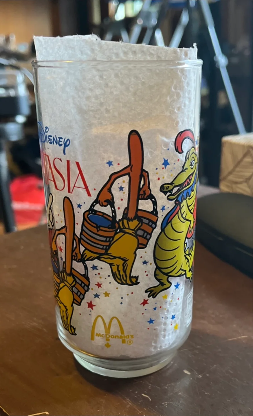 Walt Disney Fantasia McDonald's Glass 1980s image indicator(2)