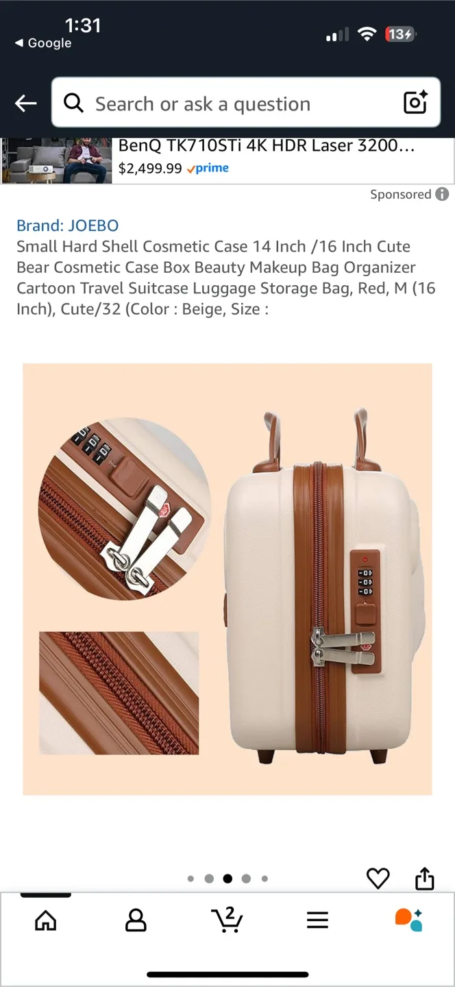 Cute Hard Shell cosmetic case image indicator(6)