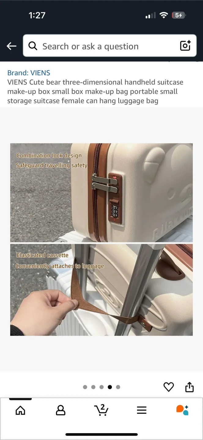 Cute Hard Shell cosmetic case image indicator(5)