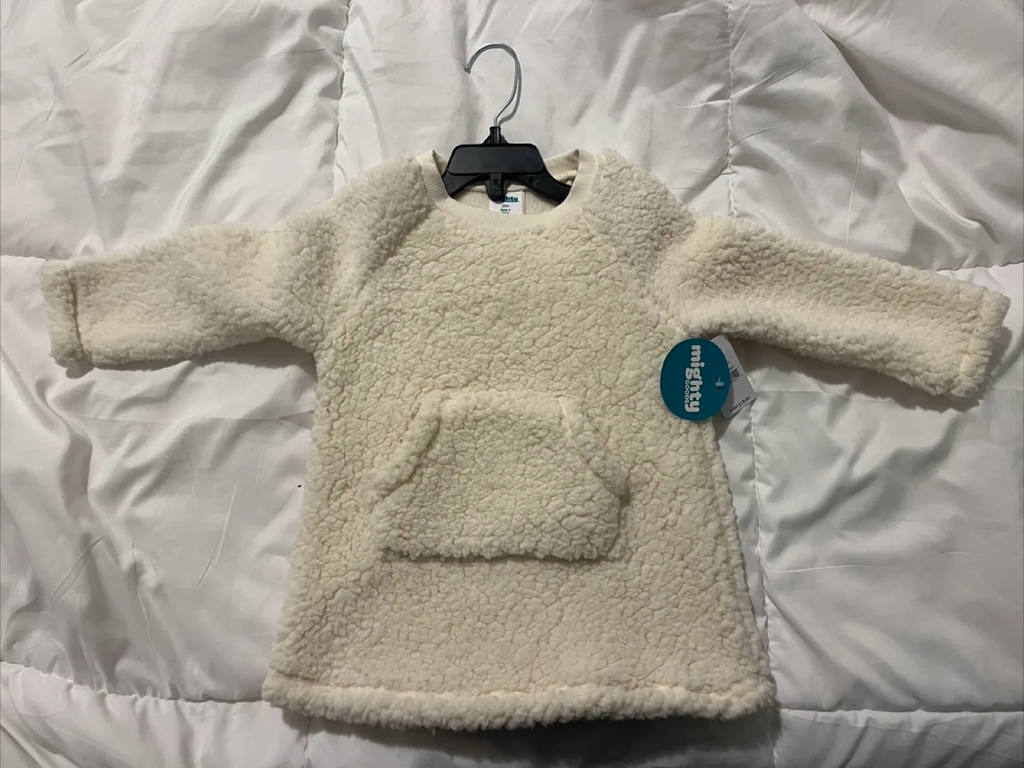 Mighty Goods Sweater 24M White Soft Wool Sweater thumbnail