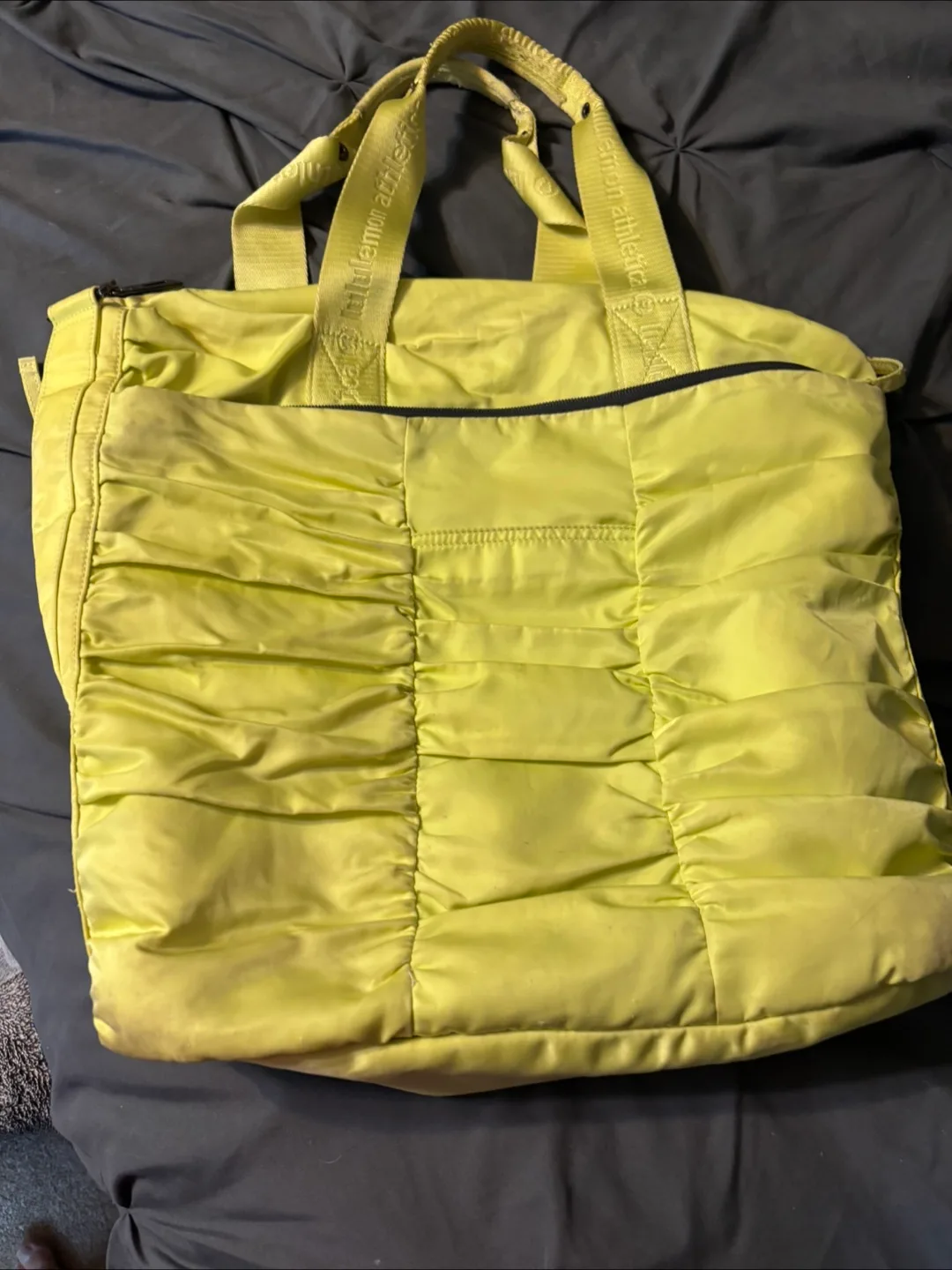 Lululemon Quilted Embrace Tote Bag Yellow thumbnail