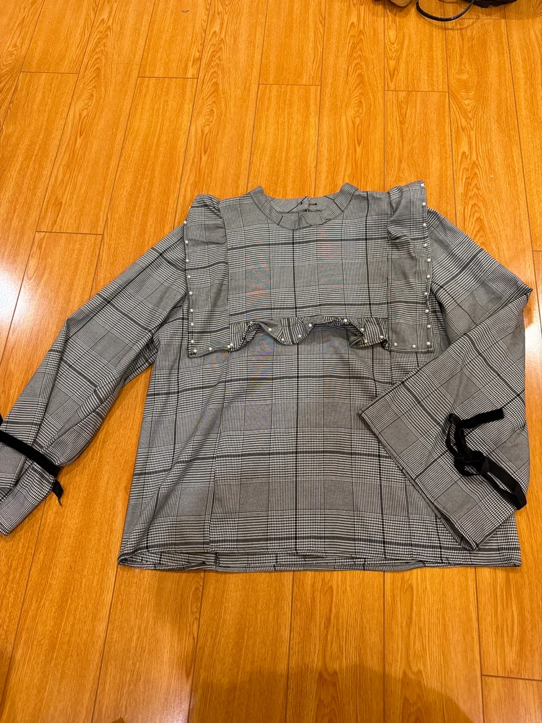 House of Cannon Plaid Blouse thumbnail
