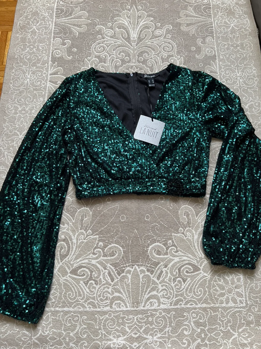 ReVamped La Nuit Sequin Top - XS thumbnail