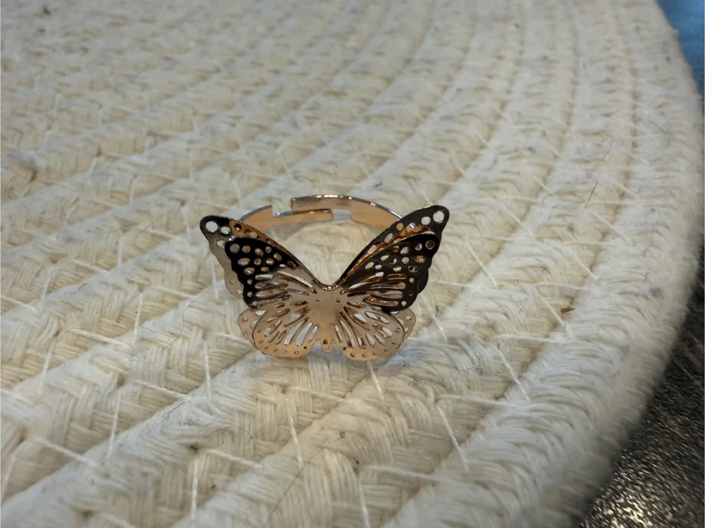 Butterfly Ring - Rose Gold Tone