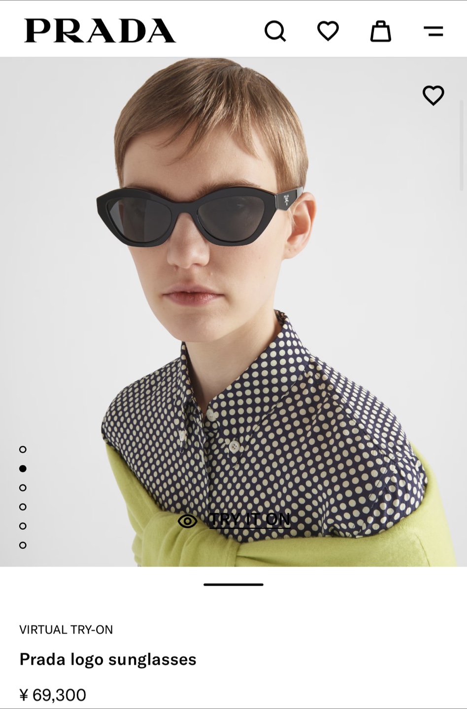 Prada Black Logo Sunglasses