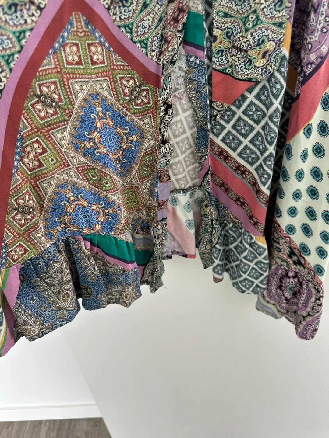 Patterned Long Sleeve Dress image indicator(3)