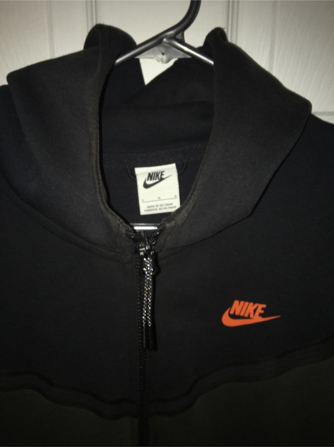 Nike Tech Fleece Hoodie - Black & Grey - Size L - photo 5