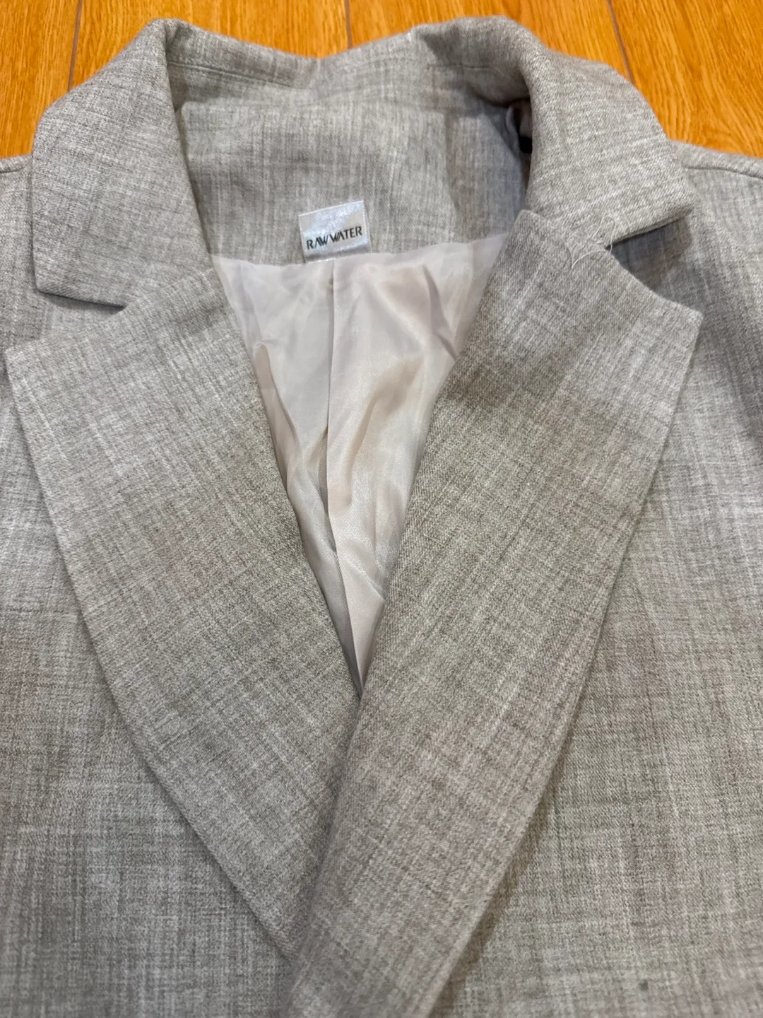 RAW WATER Grey Blazer thumbnail