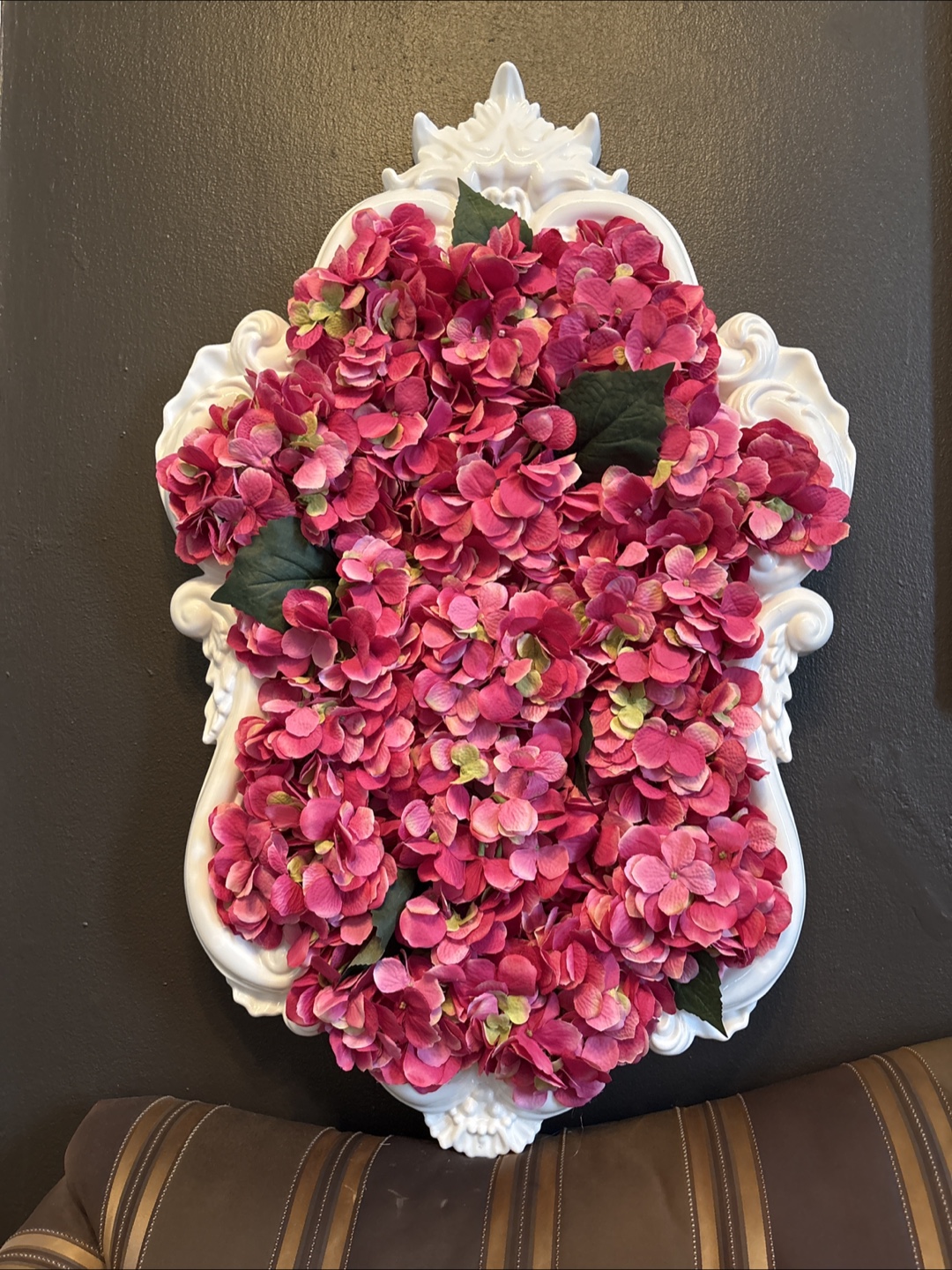 Wall Decor with Pink Hydrangeas - photo 2