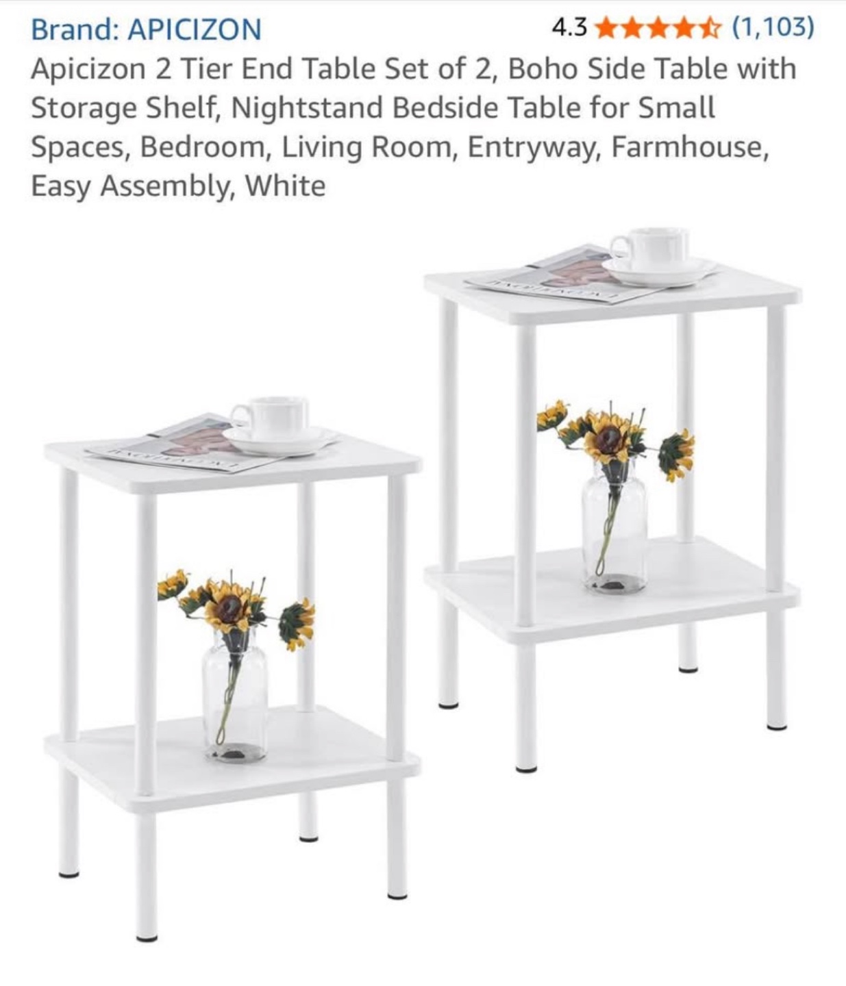 2-Tiered Side Tables - photo 4