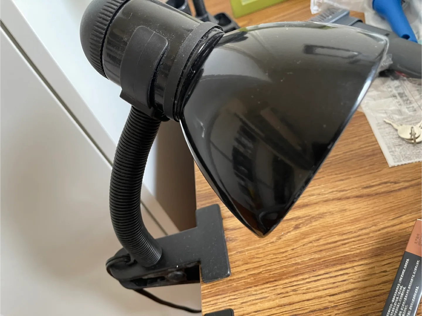 Black Clip-on Desk Lamp image indicator(2)