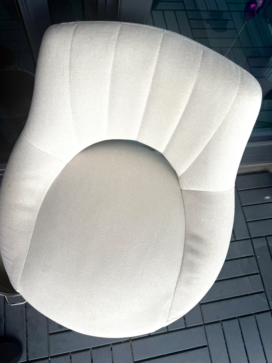 White Swivel Bar Stool