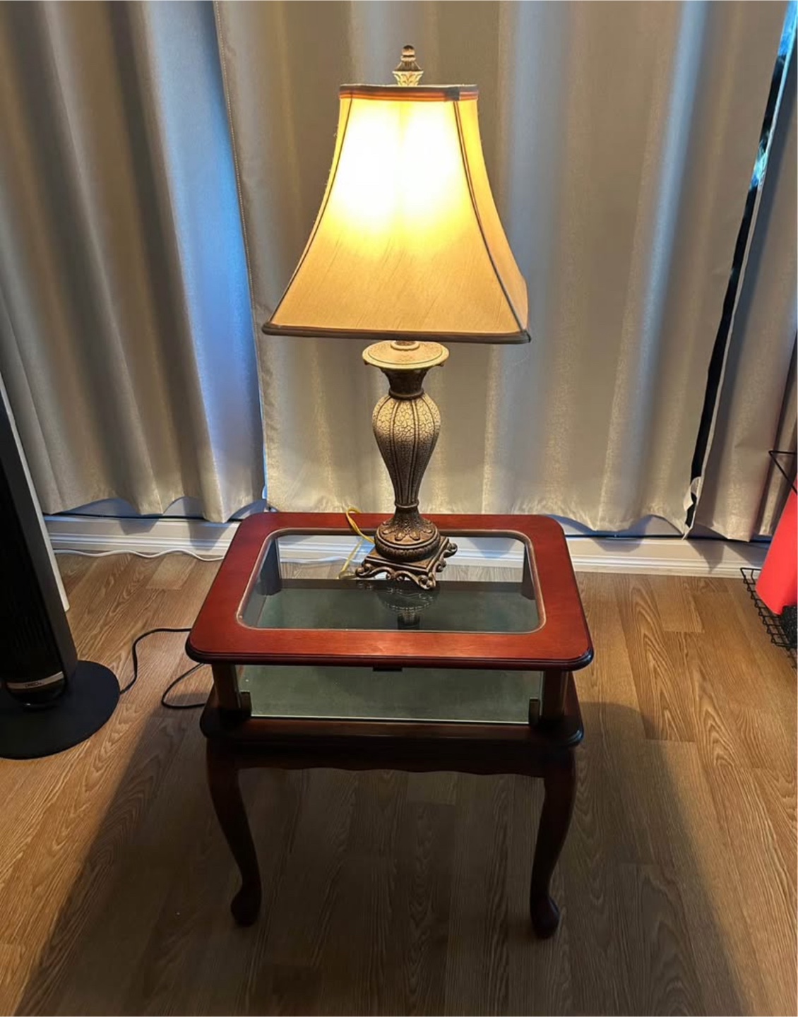 Lamp with Side Table