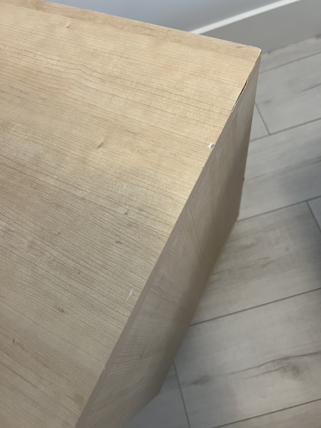 Wood Nightstand with Drawer - photo 3