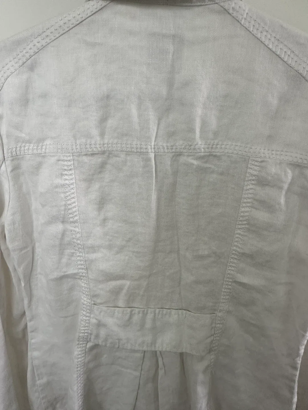 Tristan White Linen Jacket - Size M/M image indicator(3)
