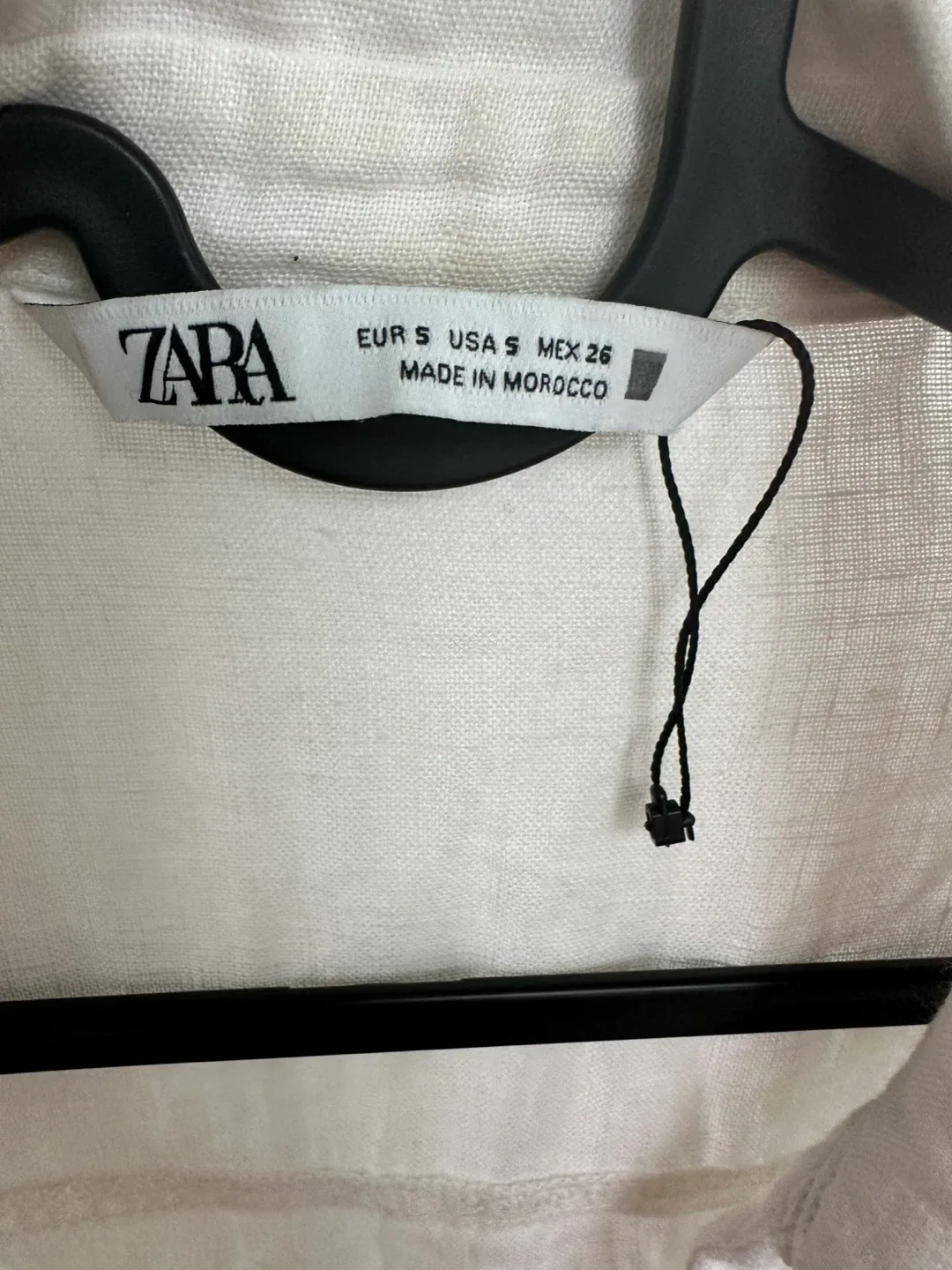 Zara White Linen Shirt - Size S image indicator(2)
