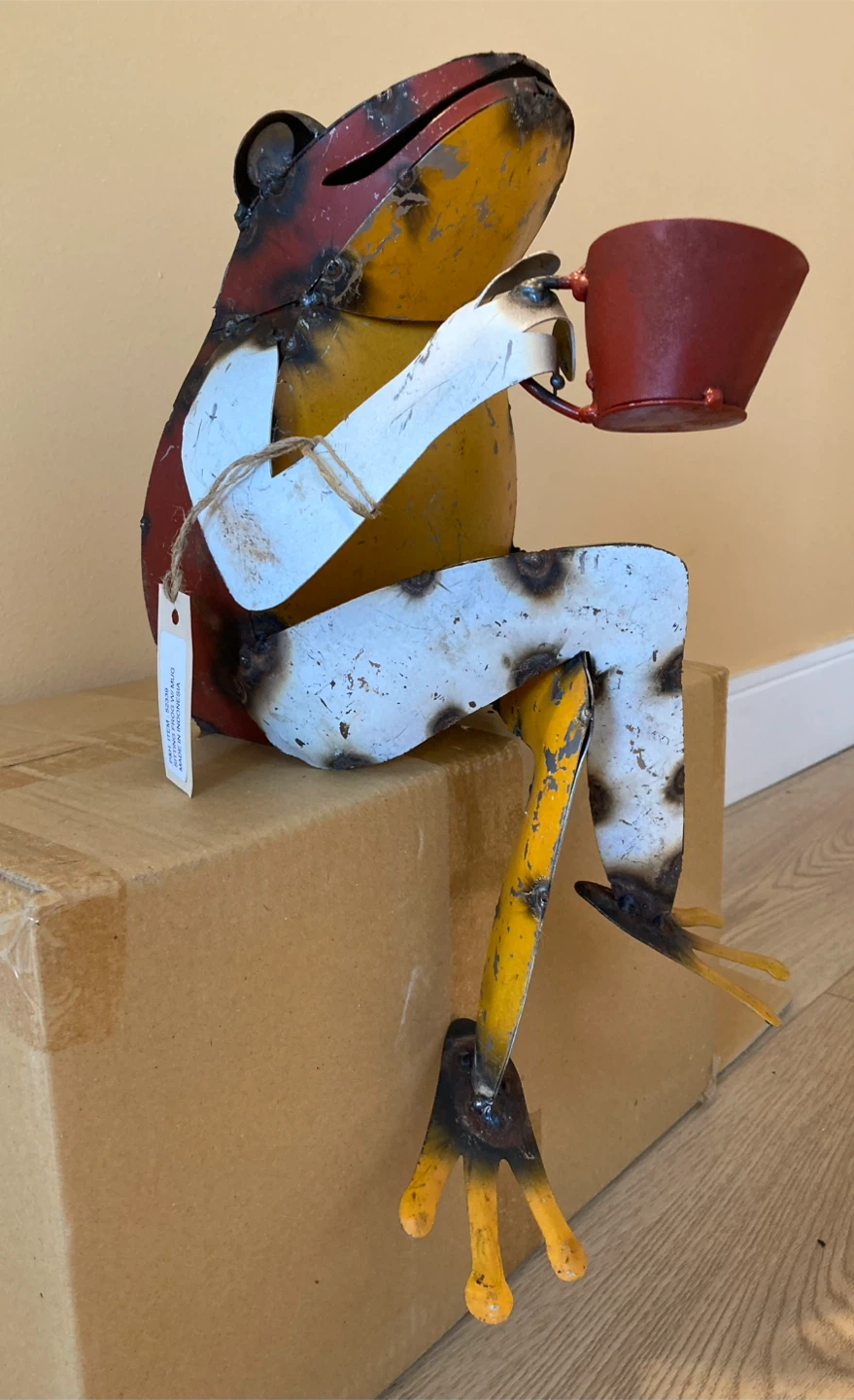 Metal Frog & Cricket Garden Art