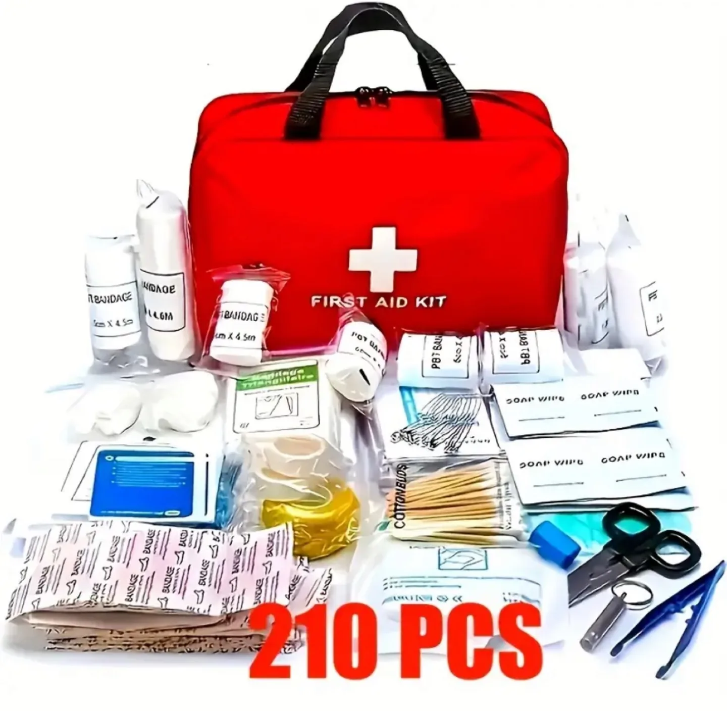 Red First Aid Kit - 210 Pieces image indicator(2)