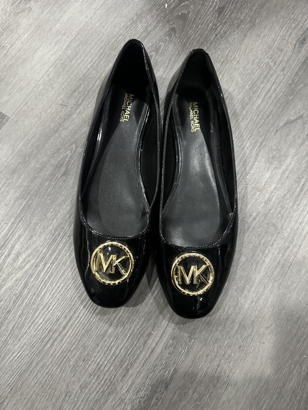 Michael Kors Black Patent Leather Flats