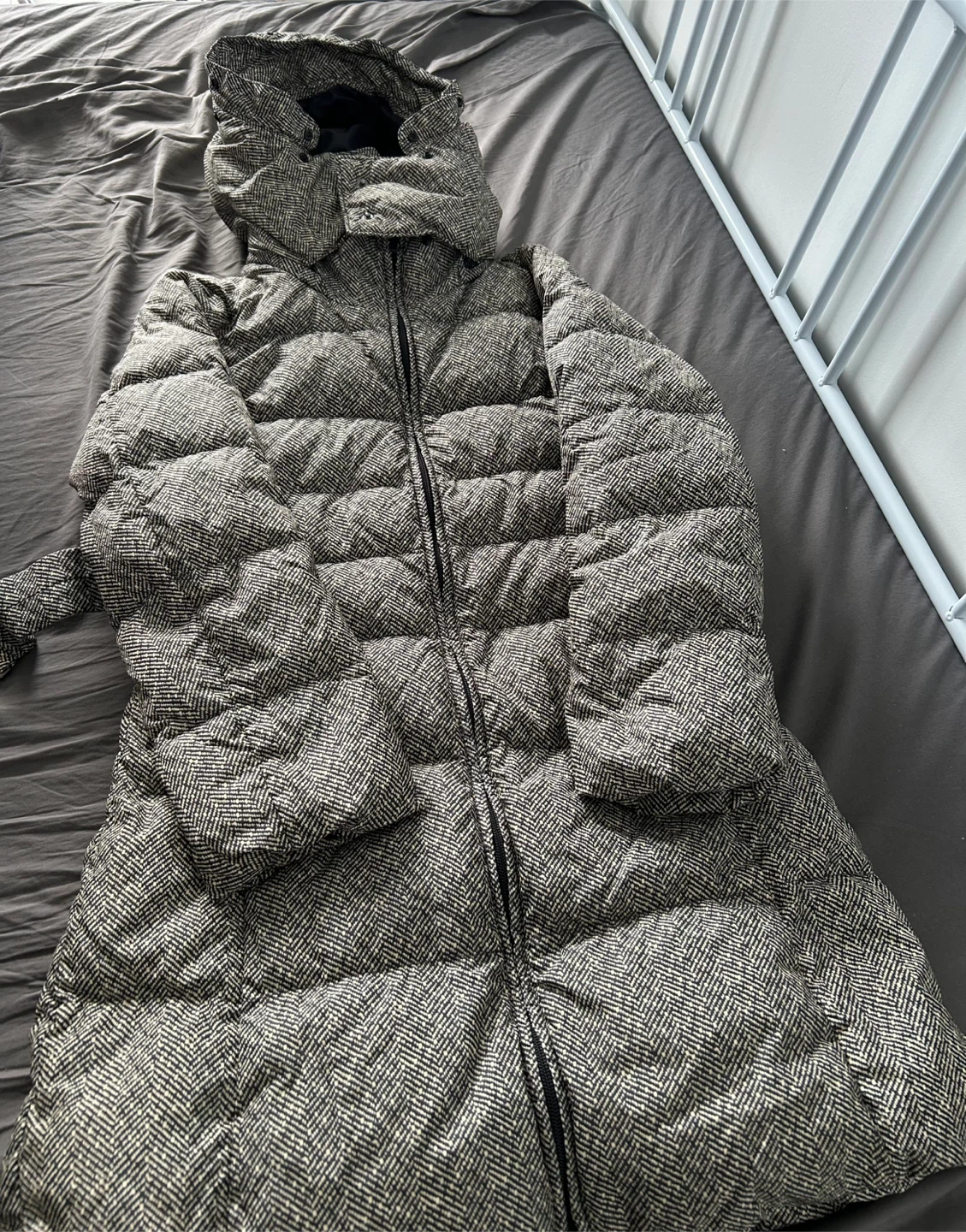 Uniqulo Patterned Puffer Coat
