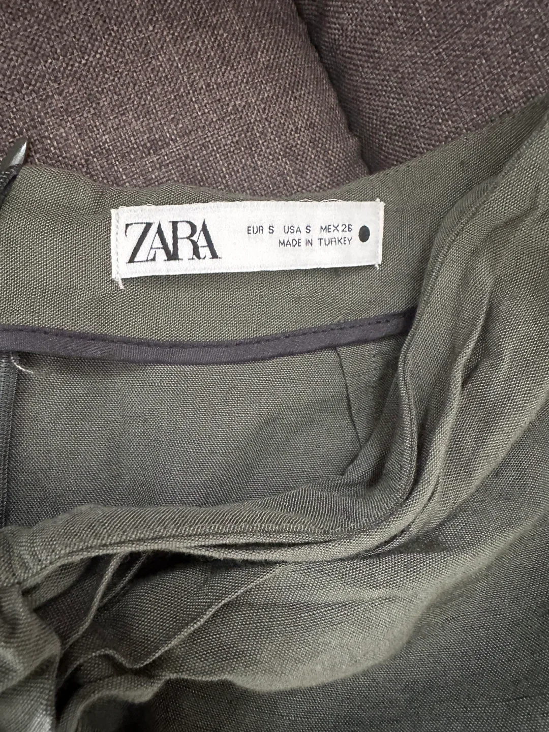 Zara Olive Green Skirt - Size S image indicator(3)