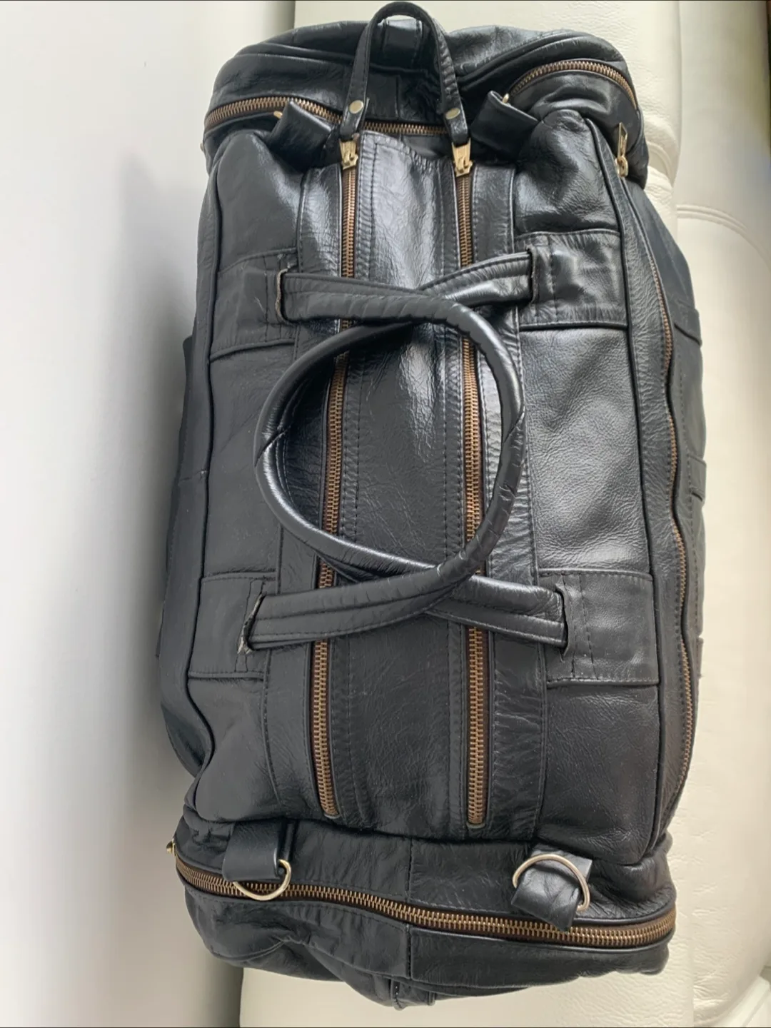 Vintage Leather Duffle Bag image indicator(3)