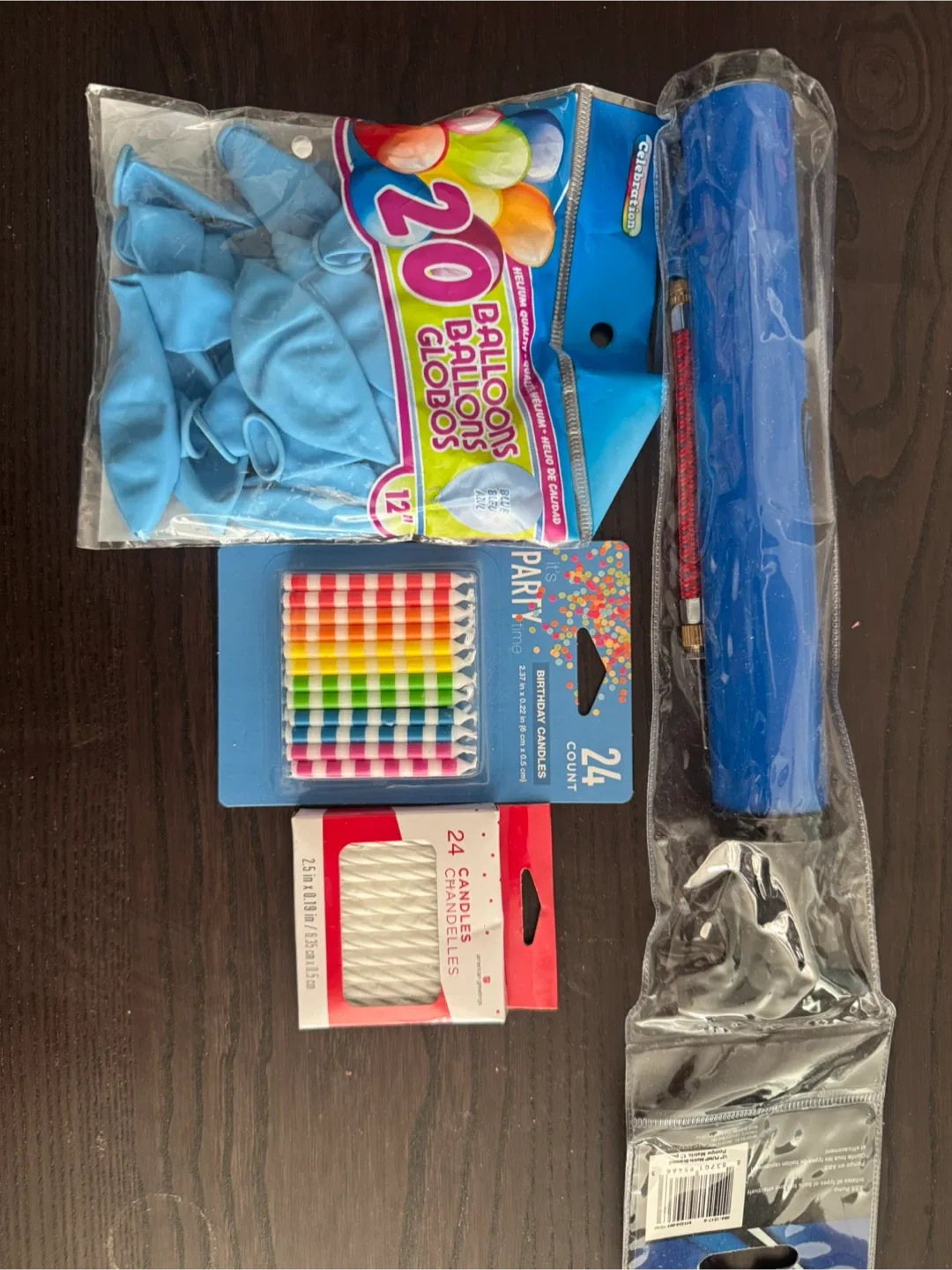 Party Supplies: Balloons, Candles, and Pump thumbnail