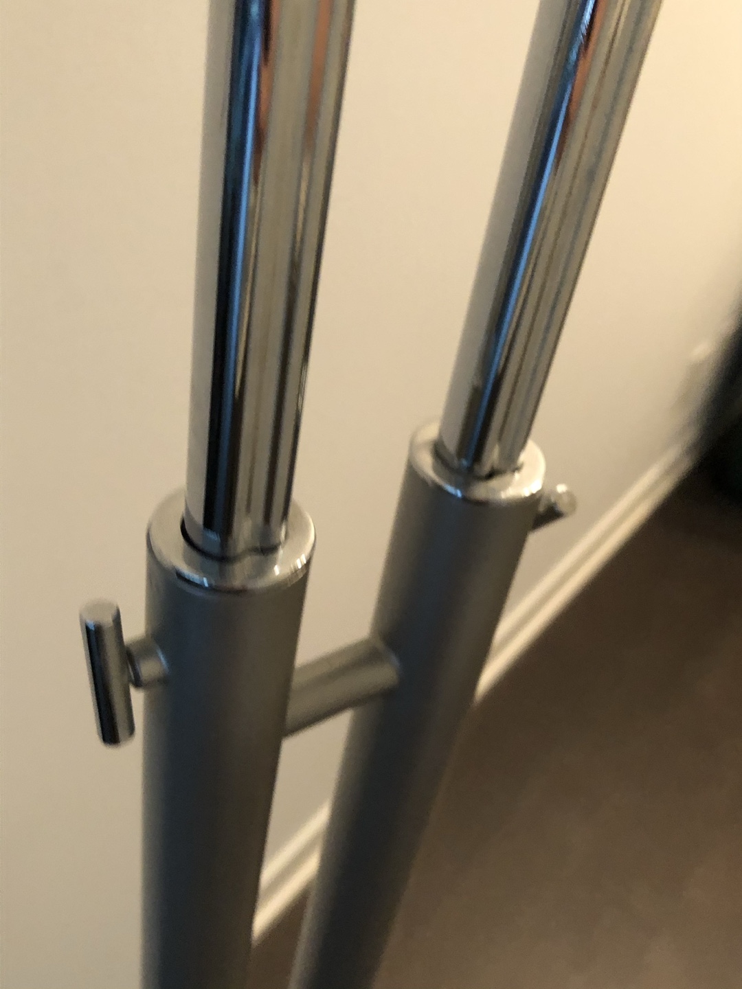 IKEA Silver Adjustable Double Head Floor Lamp - photo 4