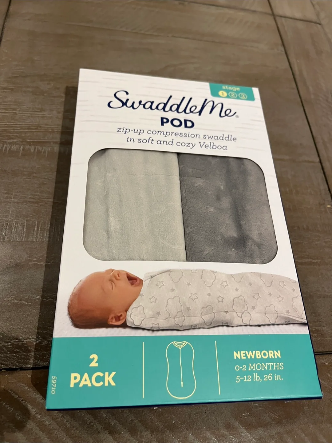 Swaddle Me Pod 2 Pack 0-2 Months Zip-Up Compression Swaddle thumbnail