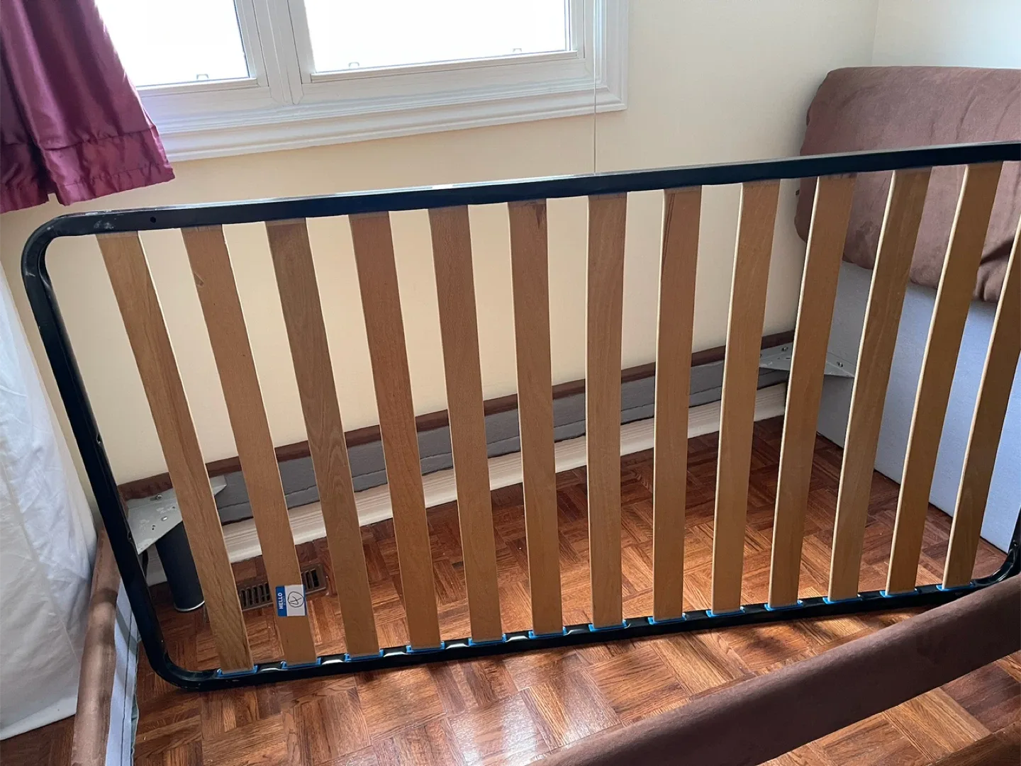 TWIN BED WITH MATTRESS  … $180 with delivery  NEED GONE ASAP image indicator(3)