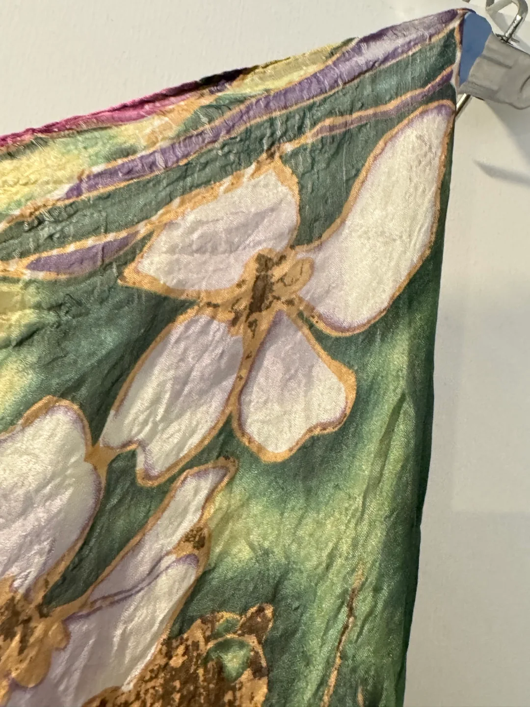 silk Floral Print Scarf image indicator(2)