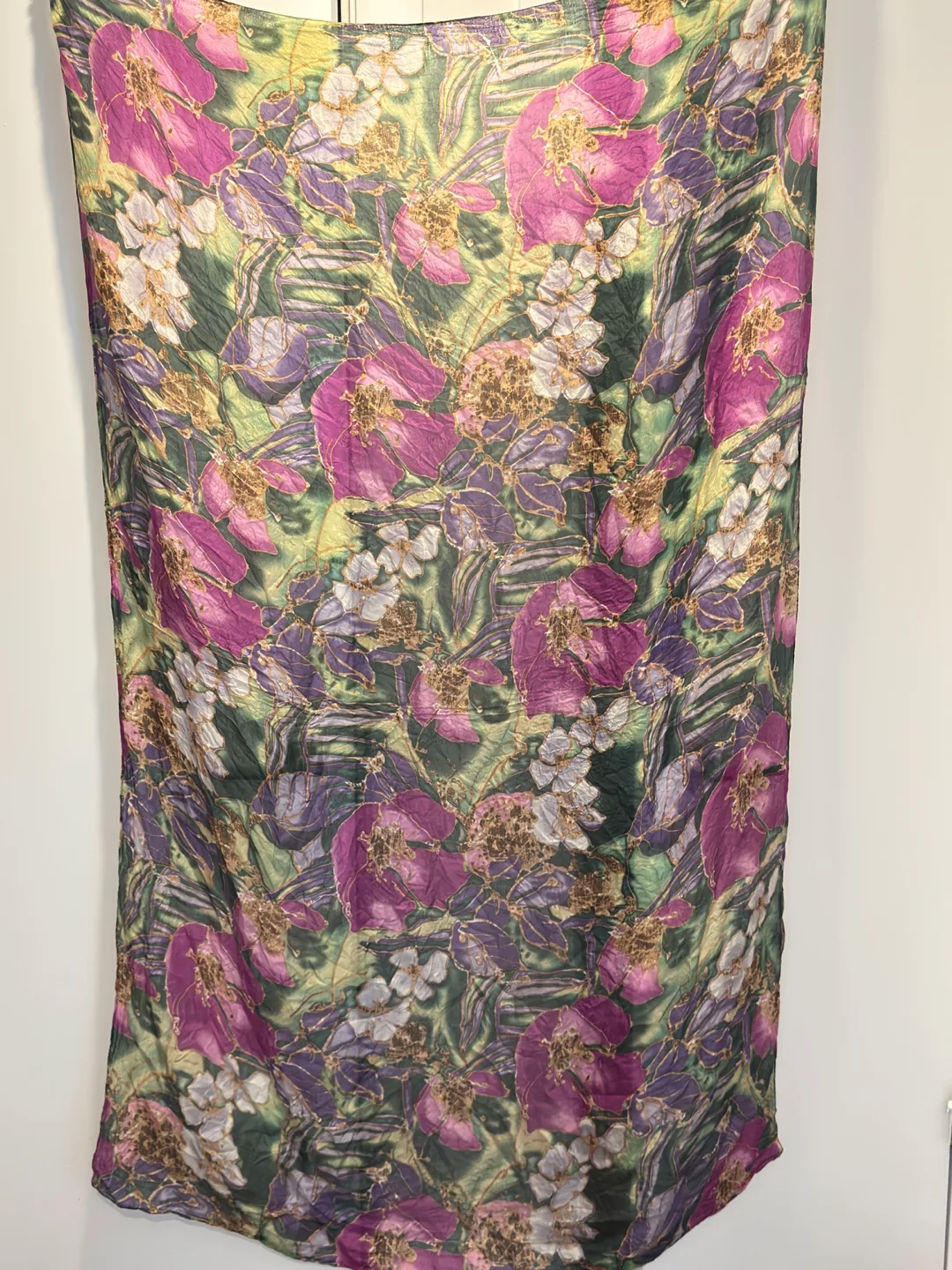 silk Floral Print Scarf thumbnail
