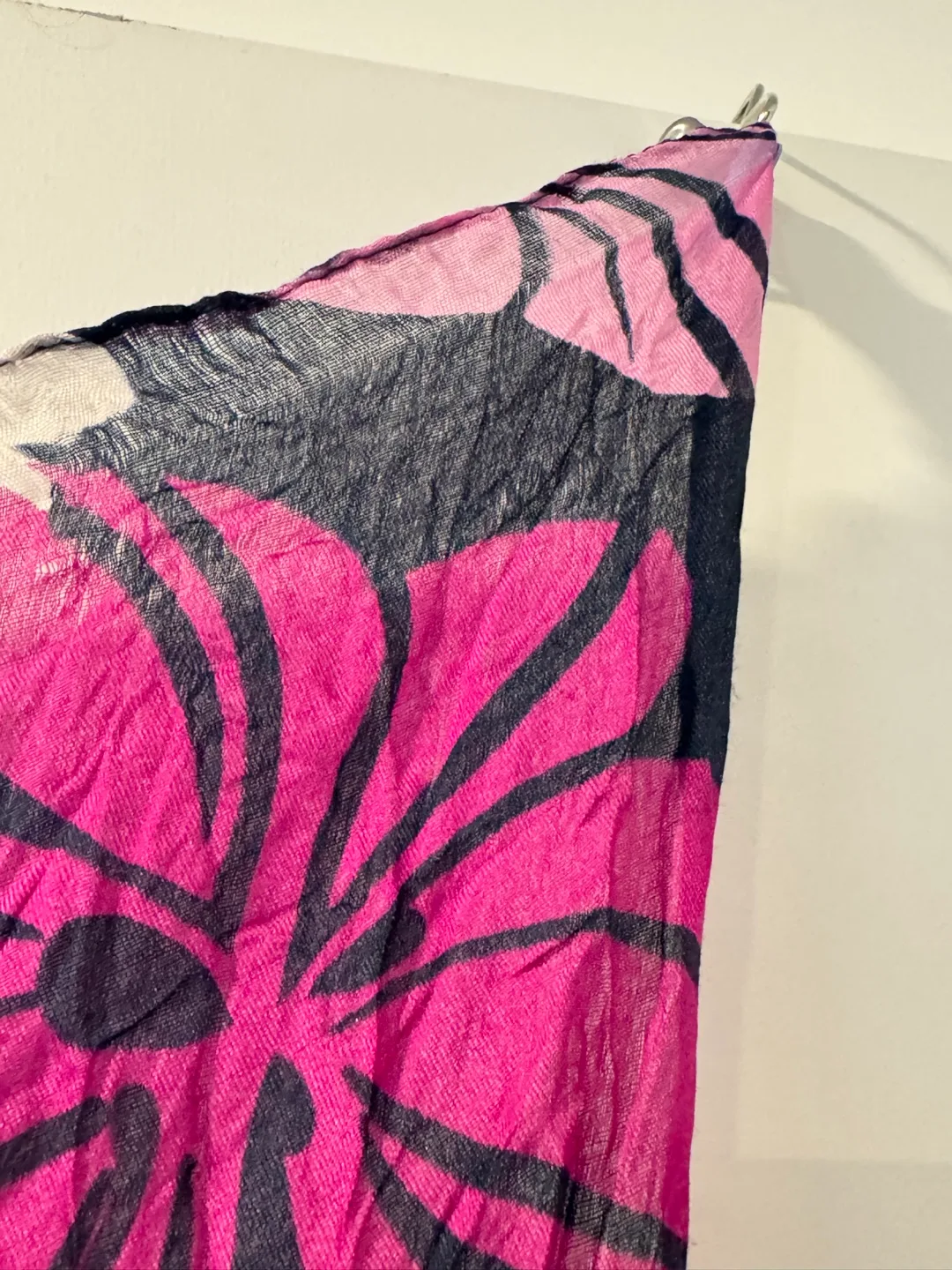 Floral Scarf - Pink & Black image indicator(2)