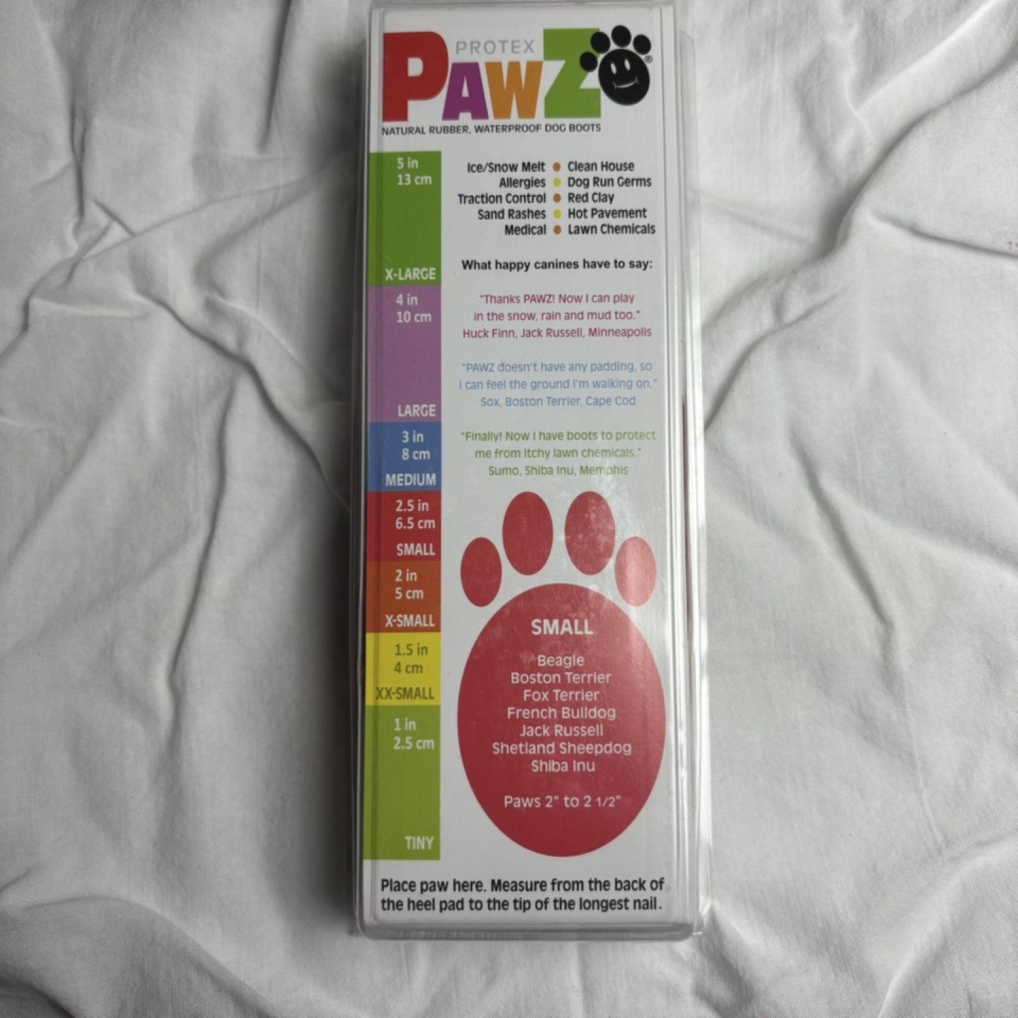 Pawz Rubber Dog Boots- Small