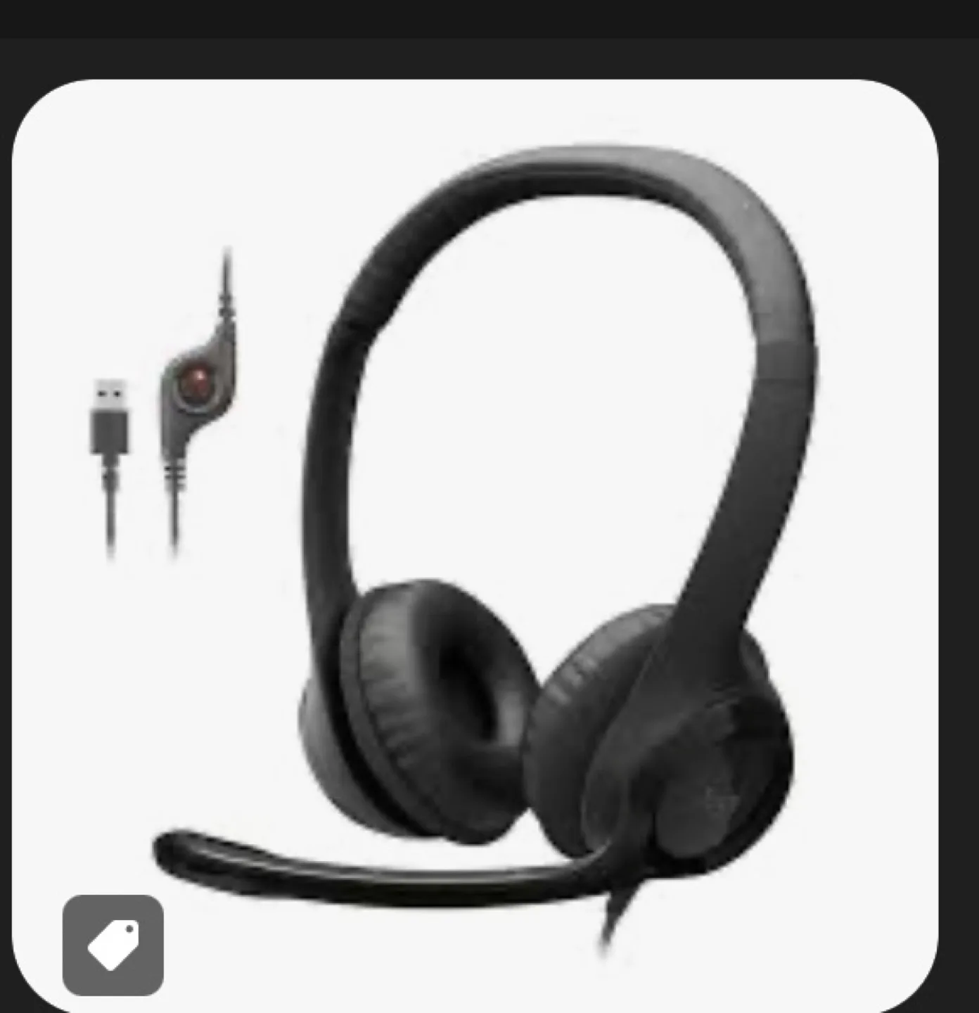 Logitech H390 USB Computer Headset thumbnail