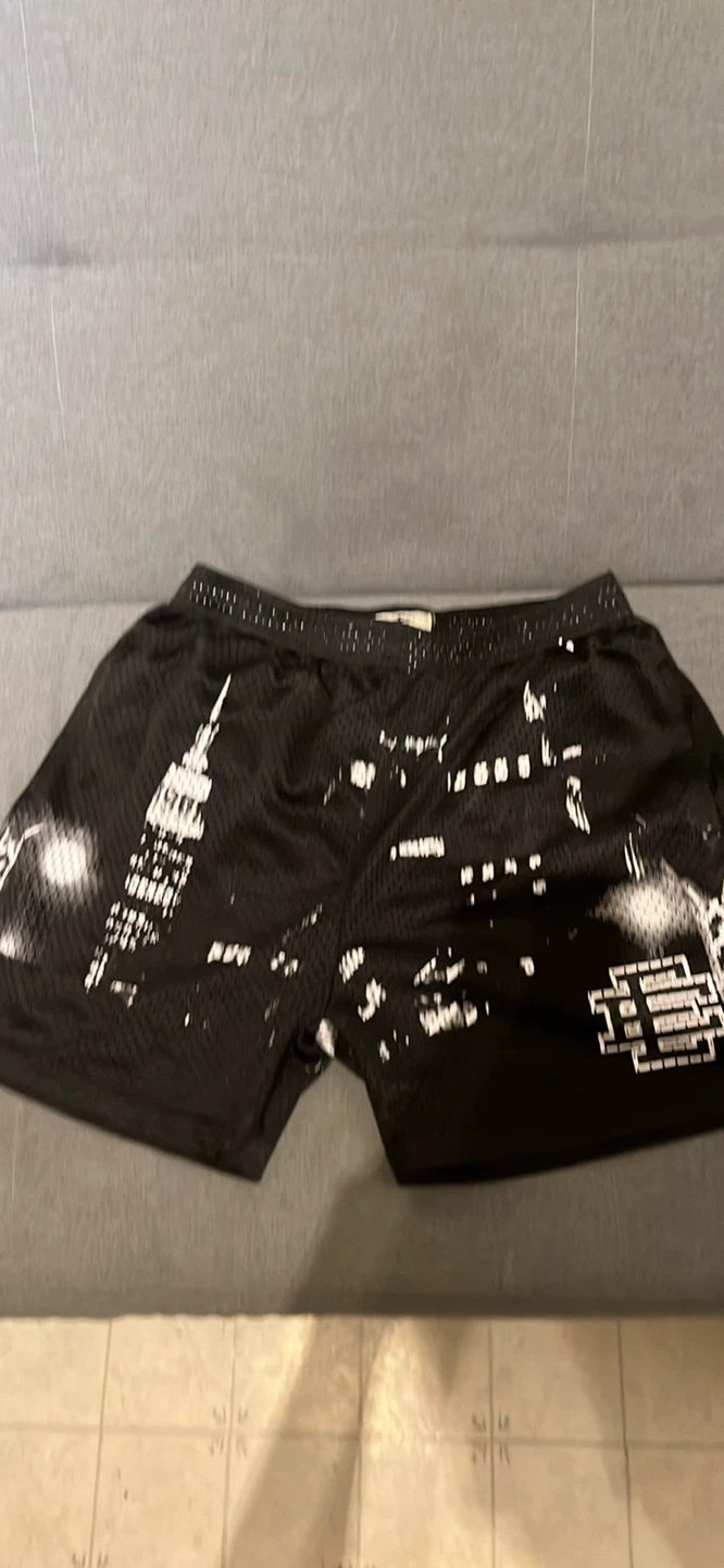 Eric Emanuel Black Skyline Shorts