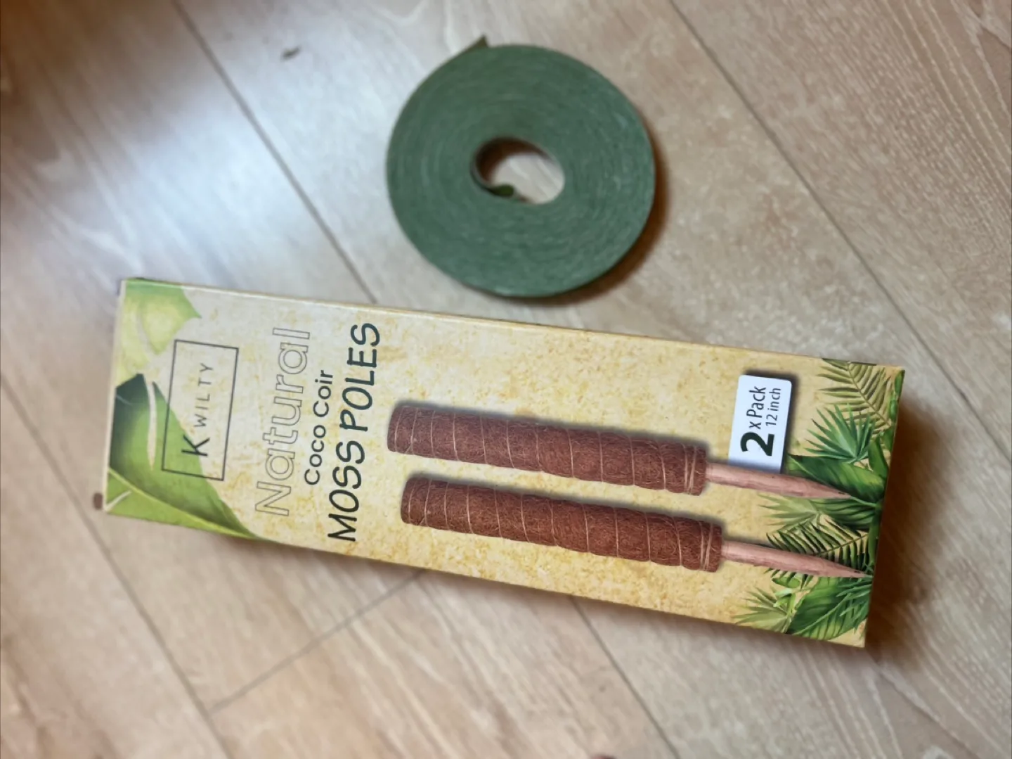 K Wilty Natural Coco Coir Moss Poles - 2 Pack thumbnail