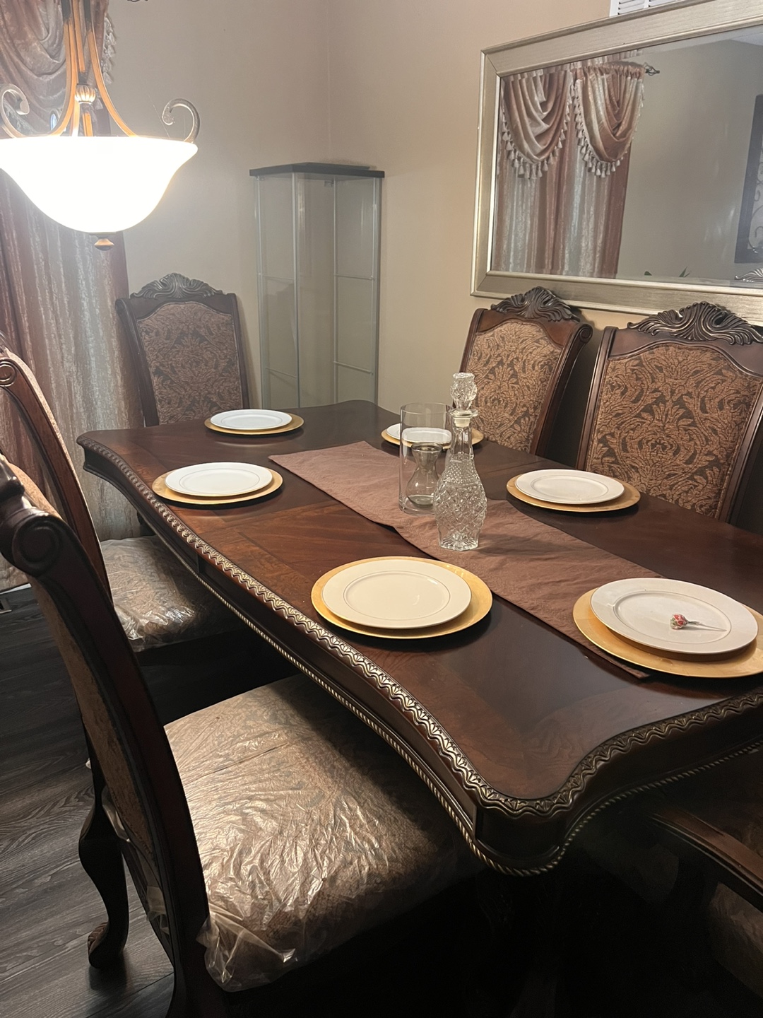 Dining Table with Six Chairs