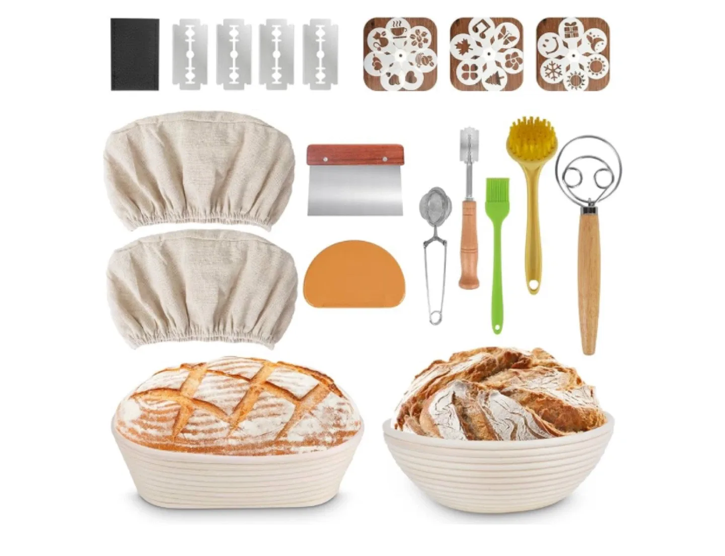 Bread Baking Proofing Basket Set - New thumbnail